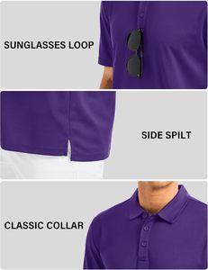 Chemise florale pour homme de qualité supérieure, toucher doux, tricot en spandex/polyester respirant, vêtements de golf, marque privée, OEM, ODM - Product Image 4