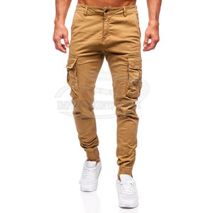 Pantalones de chándal de entrenamiento de gimnasio con patrón recto informal personalizado para hombre, pantalones de Jogger de lavado ligero, ropa de calle plana con cordón de cintura media - Product Image 1
