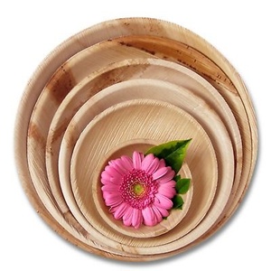 Platos de Hoja de Palma Redondos de 10 Pulgadas, Diseño Premium, para Fiestas y Catering, Vajilla Sostenible para Bodas y Restaurantes - Product Image 1