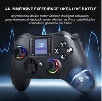 Console de jeu GAMINJA avec écran intelligent de 1,44 pouce, manette de jeu sans fil BT pour Switch P4 iOS Android, joystick double Hall