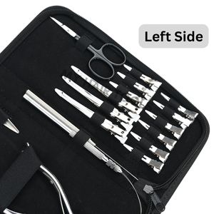 Outils professionnels pour extensions capillaires : Kit d'outils de sertissage de perles, Sertisseur plat pour micro-perles, Pinces de sectionnement, Outil à crochet, Outil à doigt pour la séparation des mèches - Product Image 4