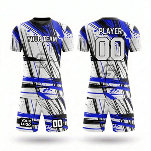 Conjuntos de Camisetas de Fútbol Cortas Sublimadas, Venta Caliente, Diseño Personalizado, Uniformes de Fútbol para Entrenamiento y Partido, Personalizados, de Secado Rápido - Product Image 4