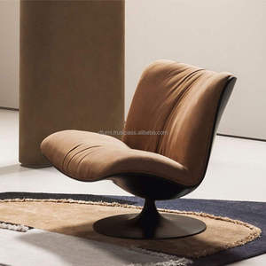 Verified Vendor Fiber Glass Swivel Powder-Coated Steel Base Lounge <b>Chair</b> OEM Factory <b>Shell</b> Fire-Retardant Foam Marilyn - Product Image 4
