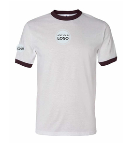 T-shirts Hip Hop Oversize Unisexe avec Imprimés Amusants et Col Contrastant pour la Gym et le Travail - Product Image 2