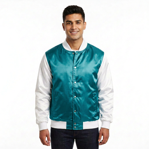 Blouson Bomber Rétro en Satin 200 GSM pour Marques de Mode et Collections de Détail (Marque Privée) - Product Image 1