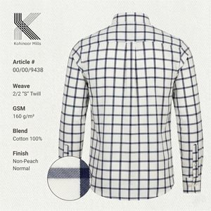 เสื้อเชิ้ตผ้าทวิลล์คอตตอน 100% ย้อมสีแบบพิเศษ ปกติดกระดุม ตะเข็บตัดกัน ทรงปกติ สวมใส่ได้ทั้งในออฟฟิศ ลำลอง และสตรีทแวร์ สำหรับฤดูใบไม้ผลิ - Product Image 2