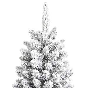 Sapin de Noël artificiel de 47,2 pouces avec neige floquée, en PVC et PE - Product Image 3