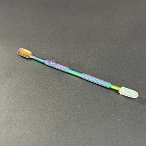 Herramienta de Manicura de Doble Punta de Acero Inoxidable para Cutículas, Color Arcoíris, Instrumento de Belleza Reutilizable con Diseño de Doble Cabeza - Product Image 6