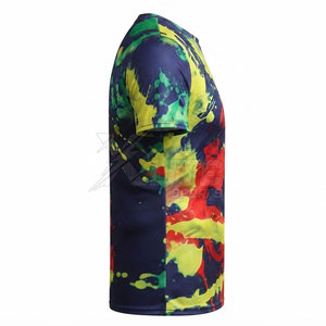 Camiseta Deportiva Ajustada al Cuello para Hombre, Camiseta de Gimnasio, Tejido Ecológico de Secado Rápido, Manga Corta, Ropa Deportiva para Ejercicio y Running - Product Image 4