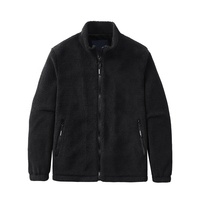 Vente flash : veste en polaire sherpa unie pour homme, 100 % polyester, pour la randonnée et les activités de plein air