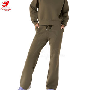 Pantalon de jogging évasé pour femme, tendance urbaine, tissu respirant et lisse, pour un style streetwear moderne et les activités quotidiennes - Product Image 3