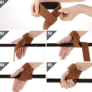 สายรัดข้อมือยกน้ำหนักแบบนีโอพรีนบุฟองน้ำสำหรับออกกำลังกาย ฟิตเนส สายรัดข้อมือสำหรับฝึกเดดลิฟท์ พาวเวอร์ลิฟท์ติ้ง ขายส่ง - Product Image 5