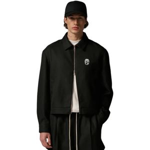 Chaqueta de Lana para Hombre en Negro con Cierre de Cremallera, Diseño Elegante, Tela de Alta Calidad y Ajuste Cómodo para un Look Moderno - Product Image 5