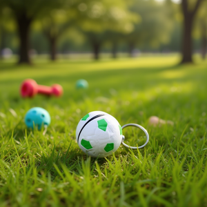 Llavero con Campana de Fútbol Yommy, Juguete para Mascotas, Accesorio con Diseño de Fútbol de 1.8 cm para Perros y Gatos - Product Image 3