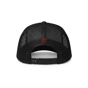 230 GSM Premium 100% Cotton Mesh Fabric Waterproof 5 Panel <b>White</b> <b>Black</b> Trucker <b>Hat</b> Custom Patch Embroidery Logo Beach Outdoor - Product Image 2