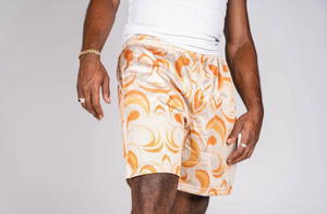 Pantalones Cortos de Malla de 5 Pulgadas Personalizados con Diseño de Galleta de Helado Estadounidense, Pantalones Cortos Casuales de Entrenamiento, Pantalones Cortos de Béisbol de 5 Pulgadas, Pantalones Cortos de Malla para Gimnasio y Entrenamiento para Hombre - Product Image 3