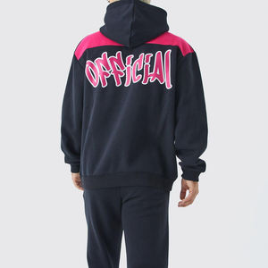 2026 High Quality Pullover Street Style Men's Tracksuits 100% Cotton Fleece Oversized Straight Leg Joggers Men Tracksuits <b>Sets</b> - Product Image 2