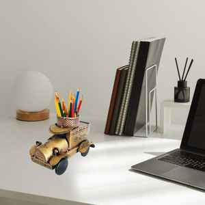 Portalápices de Metal con Diseño de Camión Indio Clásico para el Hogar y la Oficina, para Guardar Instrumentos de Escritura y Herramientas de Escritorio en un Solo Lugar - Product Image 2
