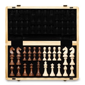 Handcrafted Elegant Hand-Painted Pine <b>Wood</b> <b>Chess</b> <b>Set</b> - Wholesale - Product Image 6