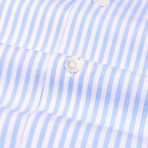 เสื้อเชิ้ตผู้ชายผ้าถักเนื้อนุ่มระบายอากาศได้ดี น้ำหนัก 160 กรัม ผลิตจากโพลีเอสเตอร์/คอตตอน ซาติน สีพื้น สไตล์ลำลอง ป้องกันการยับ กระดุมเดี่ยว ปกคอพับได้ - Product Image 5