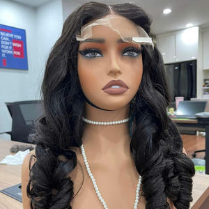 Hot Product HD Lace Closure Vietnamese Human Hair Wigs Bouncy <b>Curly</b> No Tangle Full End Virgen Hair <b>Extension</b> - Product Image 1