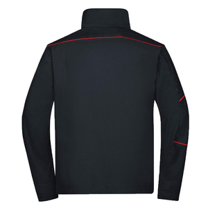 Custom Men's <b>Black</b> softshell Fleece <b>Jacket</b> Stand Collar Zipper Closure Windproof Casual Autumn Wear Regular Fit Polyester coat - Product Image 6