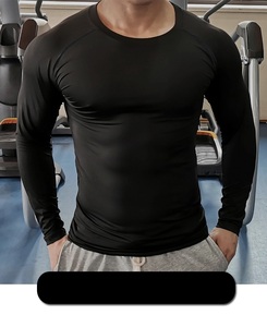 Camiseta Deportiva de Manga Corta con Cuello Redondo, de Secado Rápido, Corte Regular, Estampada en Serigrafía, de Poliéster/Algodón, para Hombre, para Entrenamiento al Aire Libre - Product Image 5