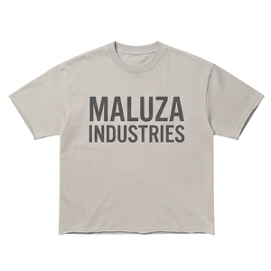 Street Fashion <b>Boxy</b> <b>T</b>-<b>Shirt</b> Men Heavyweight Woven Front Custom Brand Logo Print Oversized Casual - Product Image 1