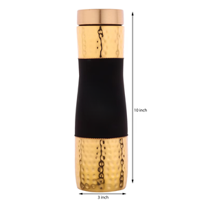 Copper Water Bottle Solid Color Screw-On Lid Reusable Travel <b>Mug</b> Double Wall Metal Modern Design Adult Unisex - Product Image 4