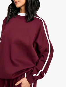 Sudadera con Capucha Oversize para Mujer, Diseño de Invierno, Manga Larga, Blanca, Estampada, Casual, Venta al Por Mayor - Product Image 3