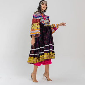 Women Afghan Kuchi Dress Ladies Kuchi Tribal Dress Afghan Kuchi Traditional Wear Kuchi Long Embroidered Dress Kuchi Handmade - Product Image 1
