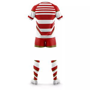 Conjuntos de Uniformes de Rugby de Manga Larga, Estampados en Color Sólido, Hechos a Medida de Alta Calidad, 100% Poliéster, Transpirables, con Protección UV y de Secado Rápido - Product Image 3