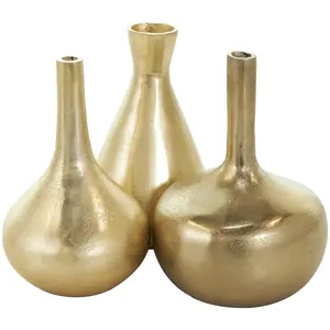 Jarrón de flores decorativo de metal negro mate de moda, jarrón de flores de hierro artesanal de lujo para el hogar, Zahid Exports - Product Image 3