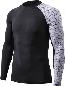 Gym Surfing Diving Rashguard Compression Shirts MMA Rash <b>Vest</b> <b>Long</b> Sleeve Men Swimming Surfing Rash Guard Sportswear Adults - Product Image 1