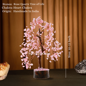 Arbre en cristal de quartz rose naturel de haute qualité, sculpté avec fil de cuivre, style ange, pour la guérison des chakras, le Feng Shui, l'attraction amoureuse et la vitalité - Product Image 3