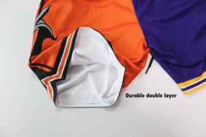 Pantalones Cortos de Baloncesto Personalizados para Hombre, de Malla, Doble Capa, Corte Regular, Sublimados, Bordados y Cosidos, Ropa Deportiva - Product Image 3