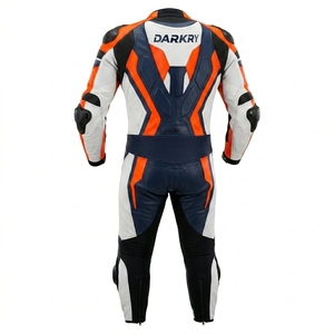 Combinaison en cuir personnalisée pour la course moto, équipement de moto, vêtements de protection pour les jours de piste, fabricant OEM, vente en gros - Product Image 2