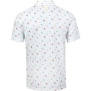 Camiseta de Manga Corta Rosa para Hombre con Estampado de Hielo, Estilo Casual, Corte Regular, 100% Poliéster, Secado Rápido, Tejido de Punto de 180g - Product Image 6
