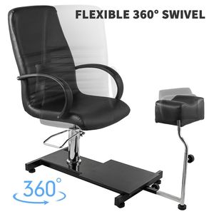 Sedia da Pedicure Spa regolabile con massaggio a bolle e pediluvio idraulico con pediluvio nero - Product Image 3