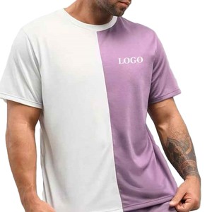 ชุดกางเกงขาสั้นสองชิ้นสีม่วงและสีขาวสำหรับผู้ชายเสื้อยืดลำลองและกางเกงขาสั้นชุดฤดูร้อนสตรีทแวร์ขนาดบวกคุณภาพสูง - Product Image 3