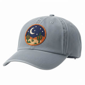 Casquette de baseball unisexe légère brodée en tissu à séchage rapide avec détails de couture décoratifs précis - Product Image 5