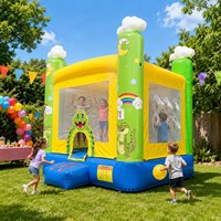 Structure gonflable commerciale en forme de crocodile avec jeu de basket-ball et cible, durable, portable, en PVC de haute qualité, garantie 3 ans