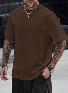 Camiseta Oversize Boxy para Hombre, Estampado Personalizado, Algodón Pesado, Hombros Caídos, Ropa Urbana - Product Image 3