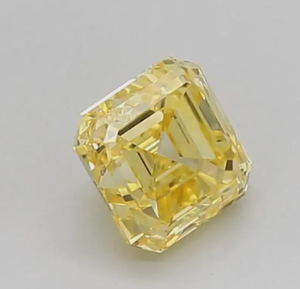 Diamante CVD Amarillo Intenso de 2.01ct VS2, Corte Asscher, Certificado IGI, Diamante Cultivado en Laboratorio para Joyería - Product Image 3