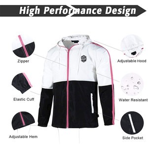 Chaquetas Cortavientos con Capucha para Hombre, Último Modelo, Cuello Alto, Logotipo Frontal, Transpirables, Ecológicas, Venta al Por Mayor, MOQ Bajo, Chaquetas de Invierno - Product Image 2