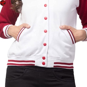 Women's Color Block Varsity Jacket Stand Collar <b>Cardigan</b> Button Front Casual Winter Outerwear Wholesale Women Varsity Jacket - Product Image 5