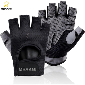 Gants de vélo/cyclisme, sans doigts, respirants, antidérapants, absorbant les chocs, rembourrés pour l'entraînement, la musculation, le VTT, le cyclisme sur route - Product Image 1