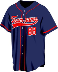 Ensemble de maillots de baseball personnalisés pour hommes, tissu respirant haute performance, impression par sublimation, design personnalisé de haute qualité - Product Image 3