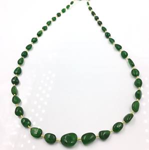 Cuentas ovaladas de tsavorita, 1 hebra, 86 quilates, piedra preciosa natural para la elaboración de joyería fina - Product Image 6