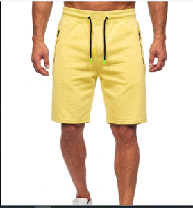 Lightweight Breathable Men's Shorts Front Logo <b>Canvas</b> Fabric Elastic Waist Custom Logo <b>Plain</b> Dyed - Product Image 6